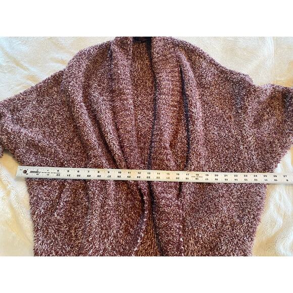 BAREFOOT DREAMS CARDIGAN S / M COZYCHIC COCOON SWEATER ROSEWOOD VINTAGE ROSE RED - Picture 9 of 10
